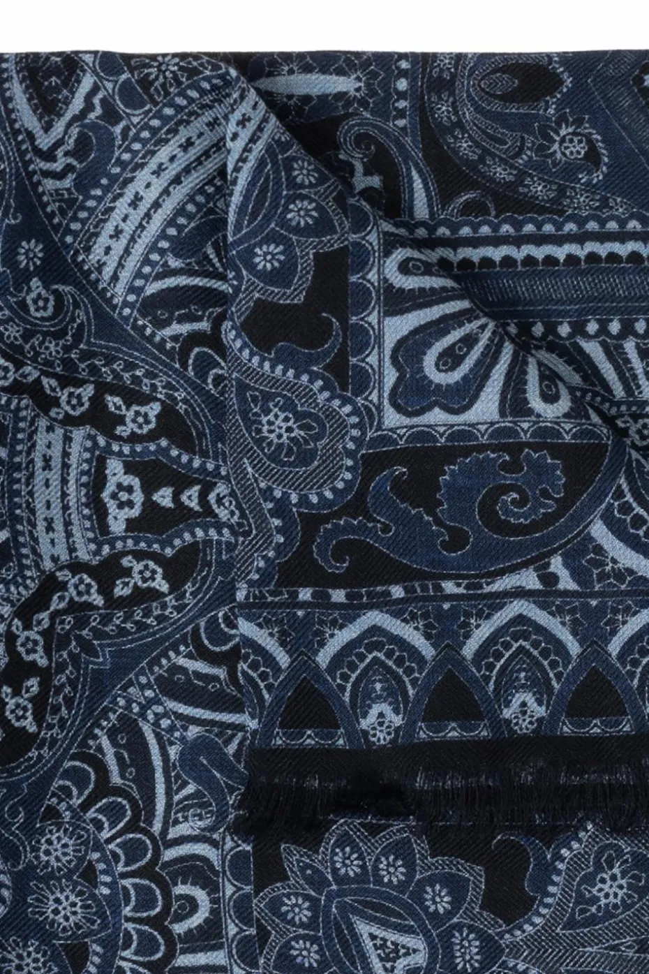 Etro NAVY BLUE Patterned scarf