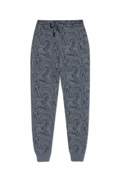 Etro NAVY BLUE Patterned pants