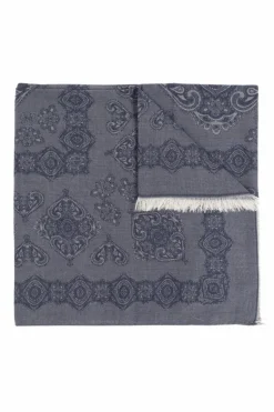Etro NAVY BLUE Patterned scarf