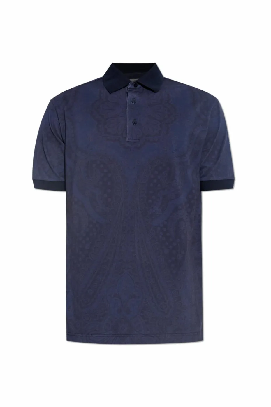 Etro NAVY BLUE Patterned polo