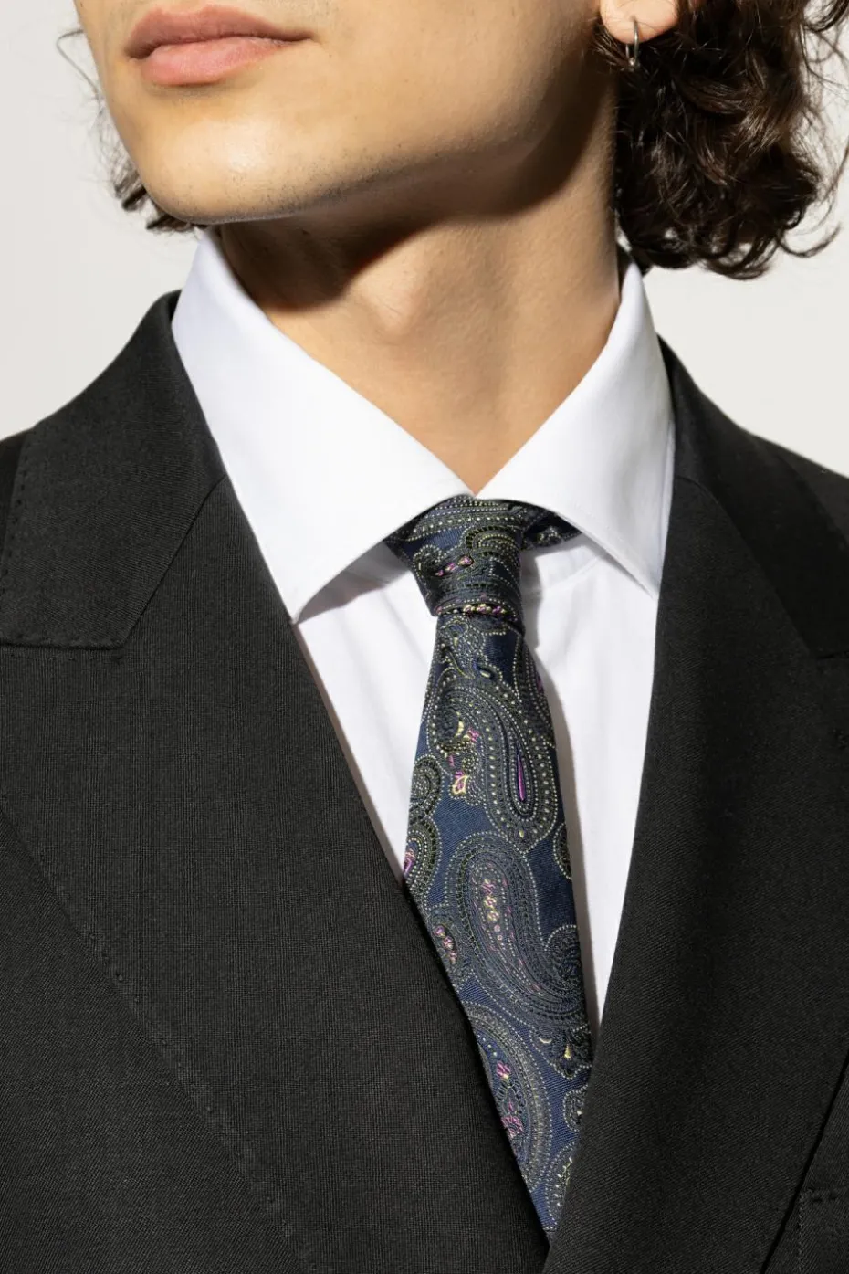 Etro NAVY BLUE Patterned tie