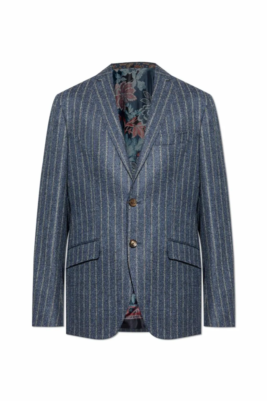 Etro NAVY BLUE Pinstripe patterned blazer