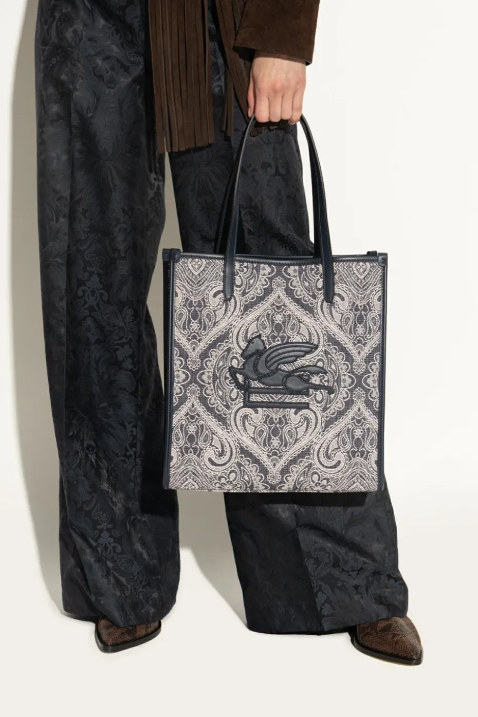 Etro NAVY BLUE Shopper-type bag