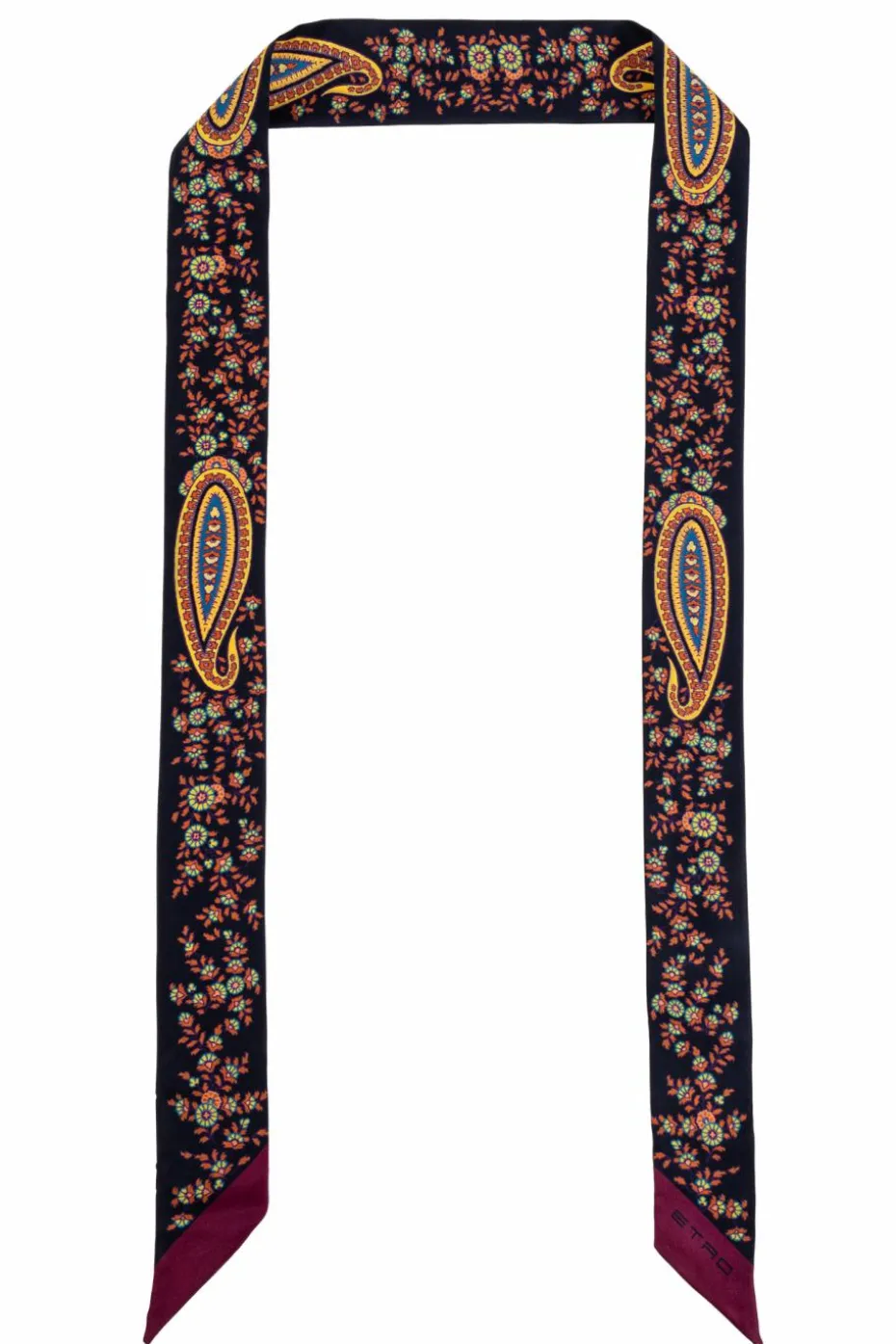 Etro NAVY BLUE Silk scarf