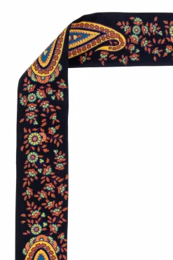 Etro NAVY BLUE Silk scarf
