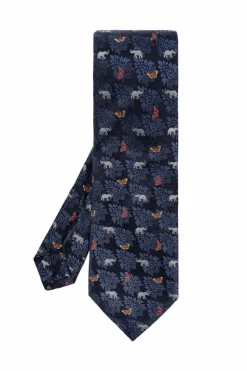 Etro NAVY BLUE Silk tie