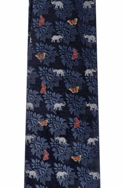 Etro NAVY BLUE Silk tie