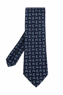 Etro NAVY BLUE Silk tie