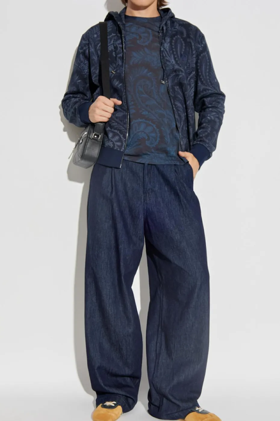 Etro NAVY BLUE Sweatshirt with pattern