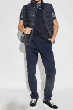 Etro NAVY BLUE T-shirt with a pattern