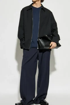 Etro NAVY BLUE T-shirt with a crew neck