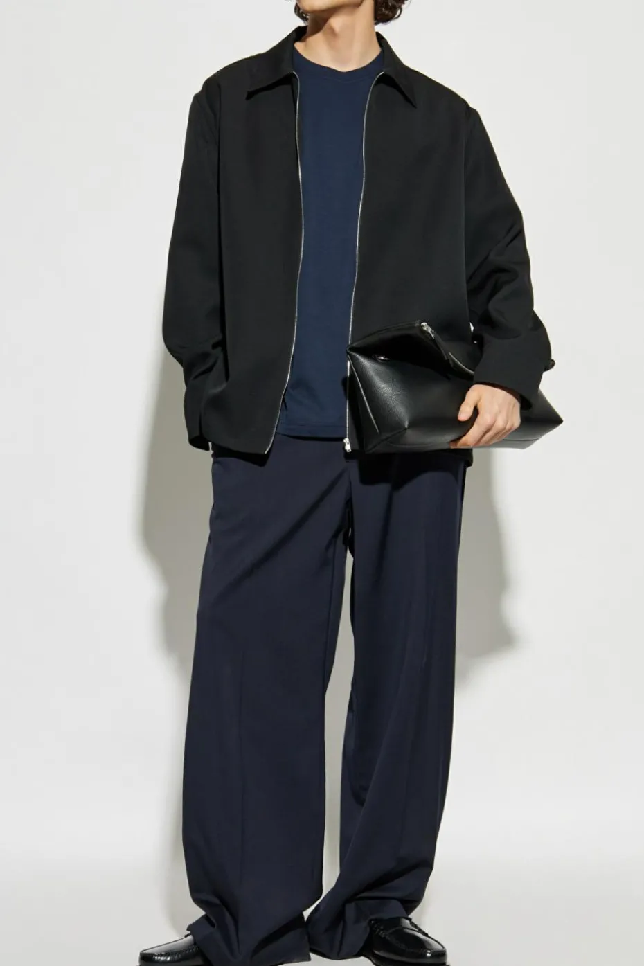 Etro NAVY BLUE T-shirt with a crew neck