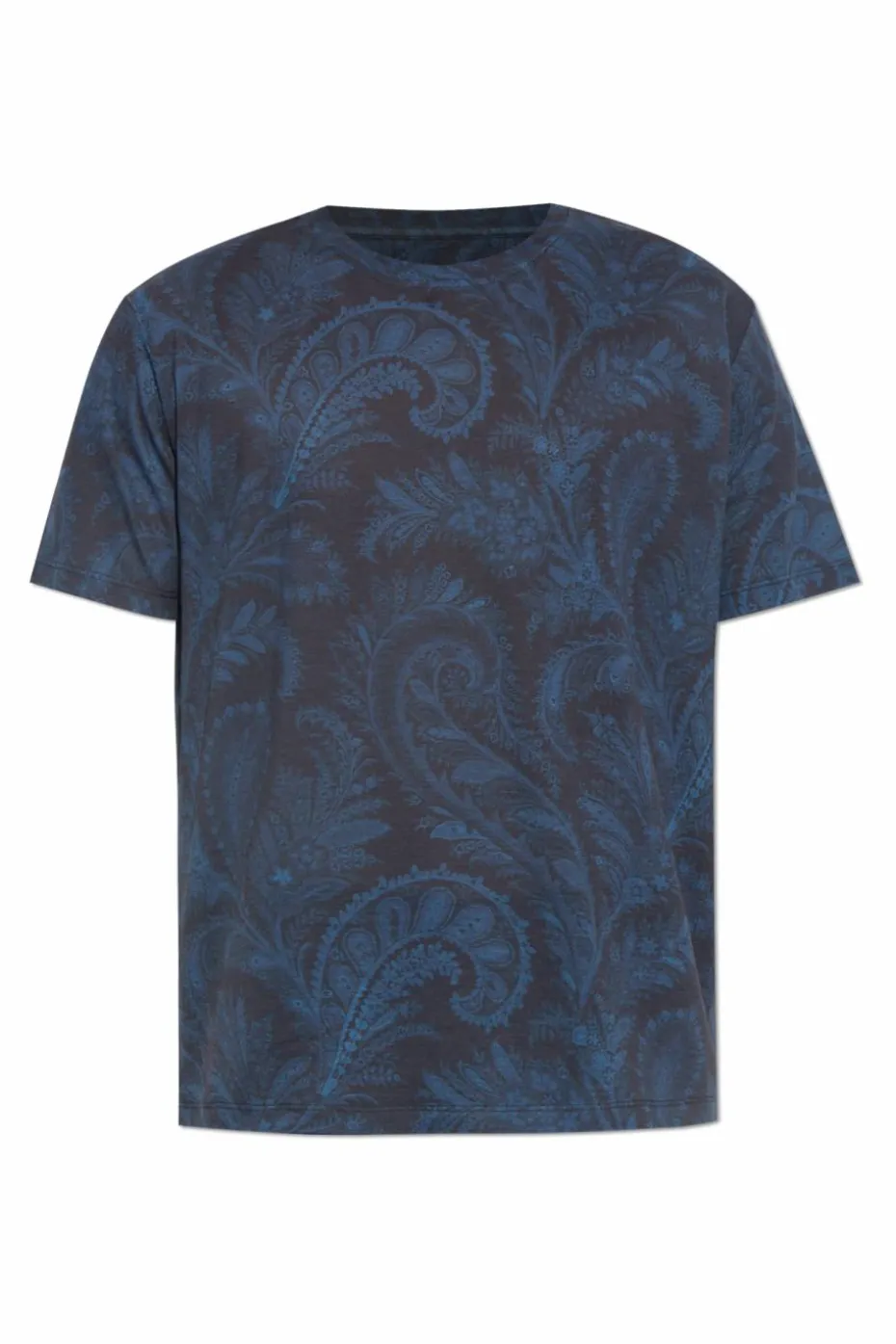 Etro NAVY BLUE T-shirt with a pattern