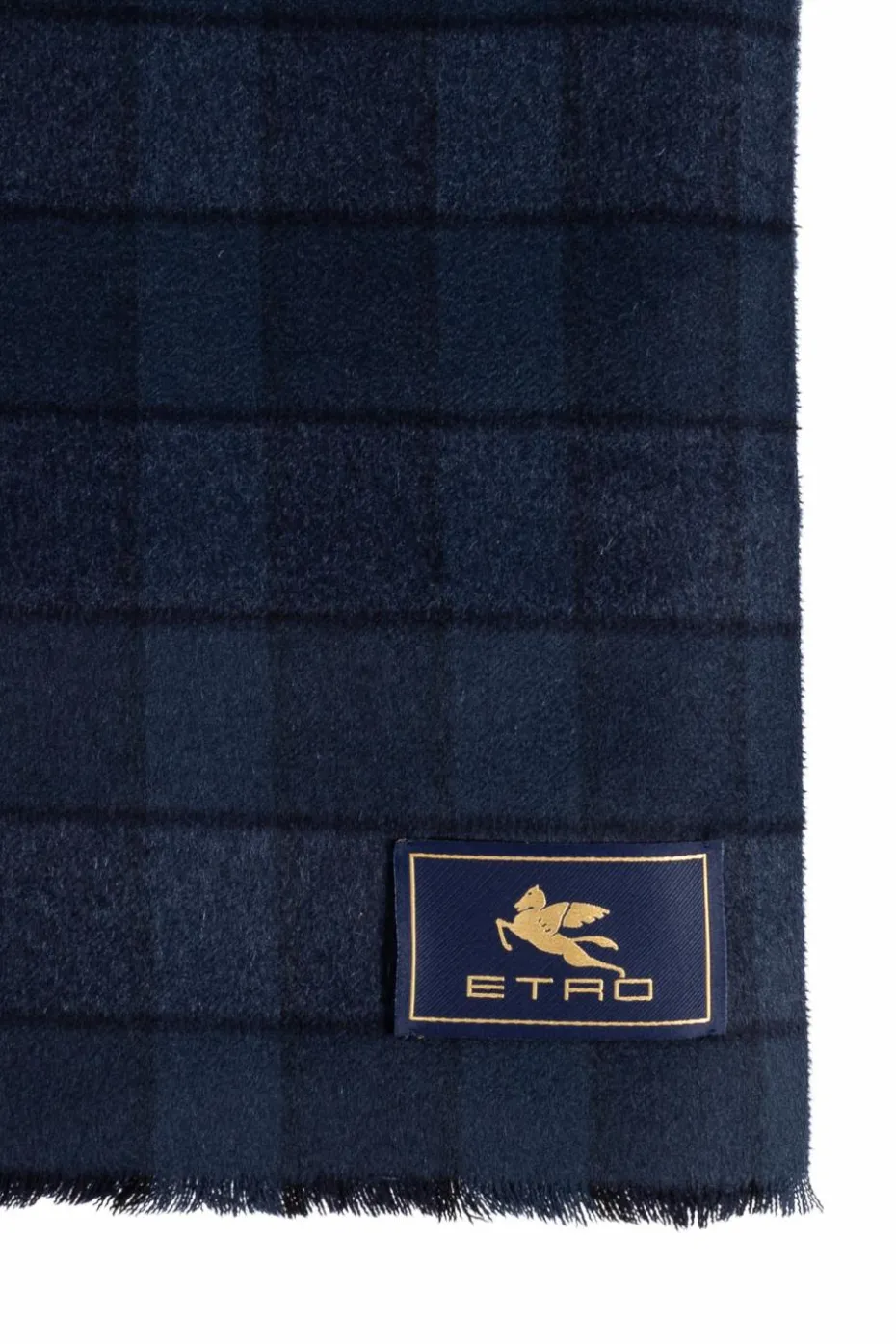 Etro NAVY BLUE Wool scarf