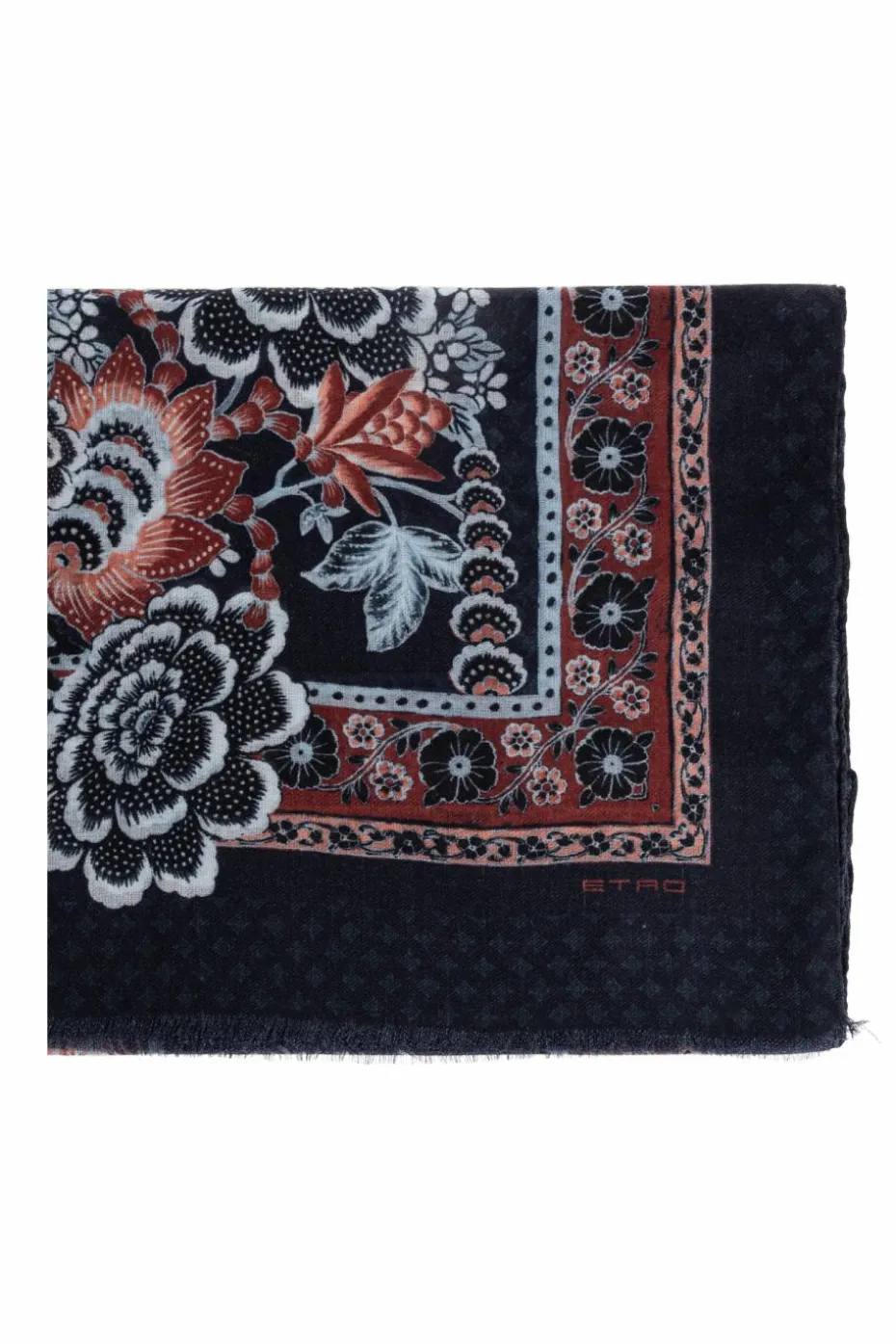 Etro NAVY BLUE Wool scarf