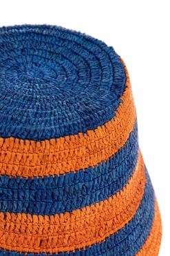 Etro ORANGE Straw hat