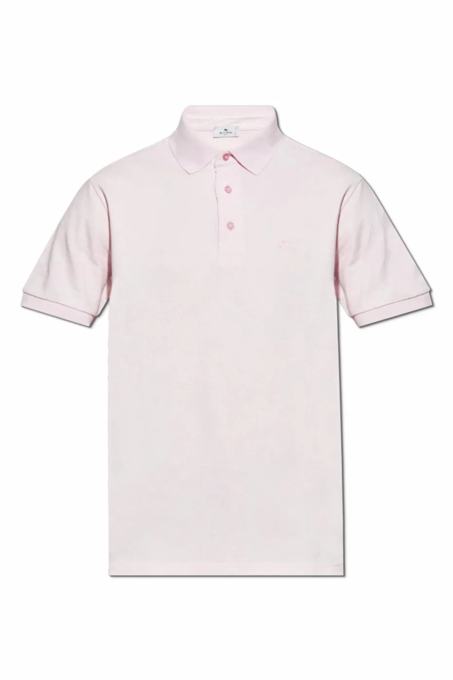 Etro PINK Cotton polo with logo