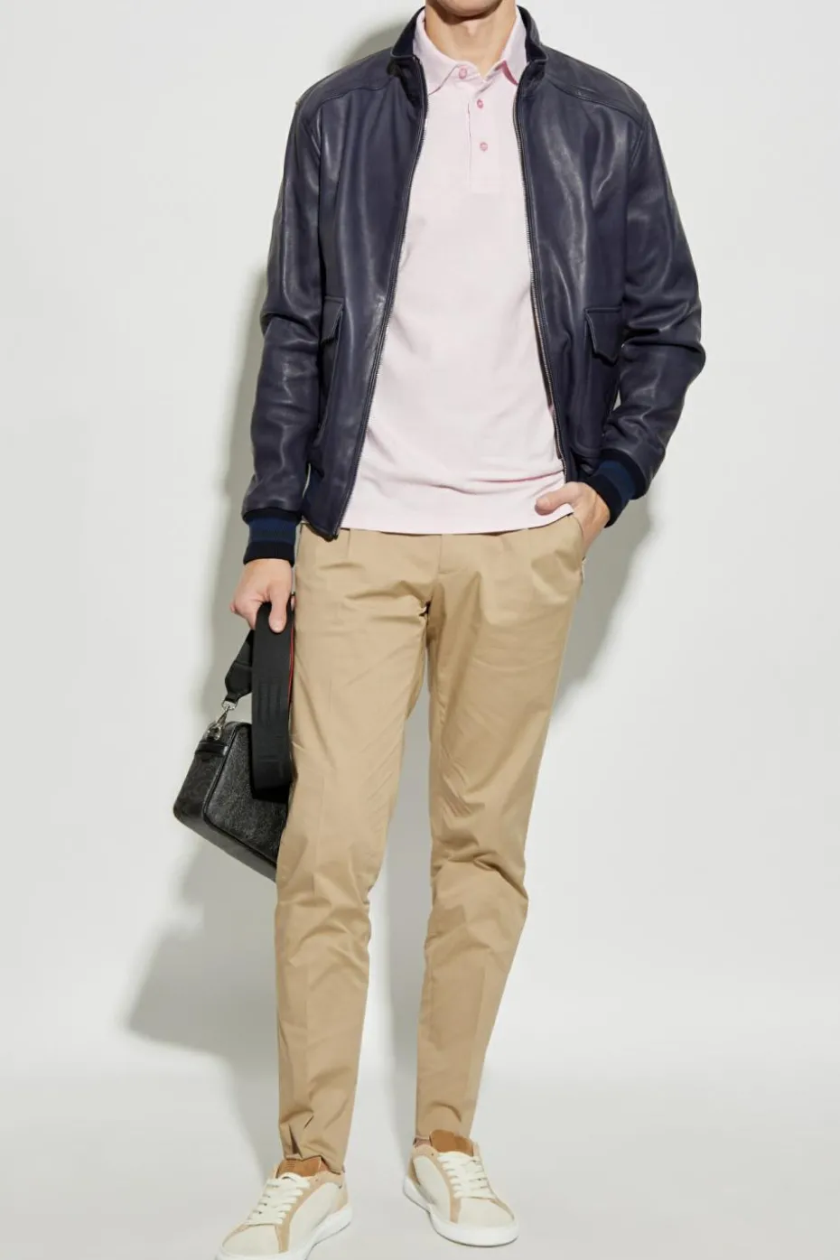 Etro PINK Cotton polo with logo