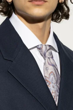 Etro PINK Patterned tie