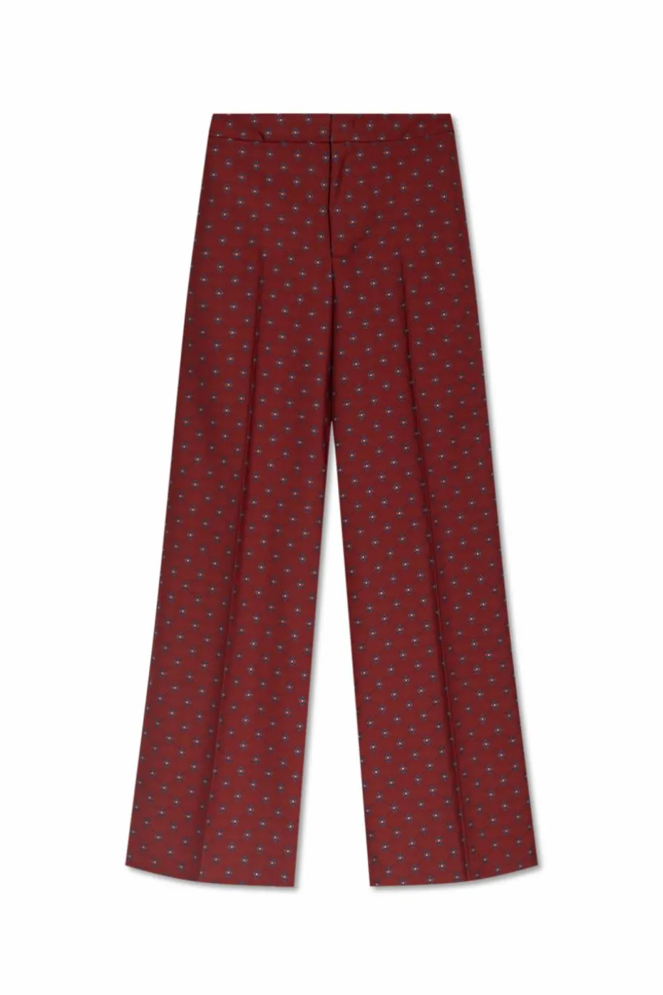 Etro RED Patterned trousers