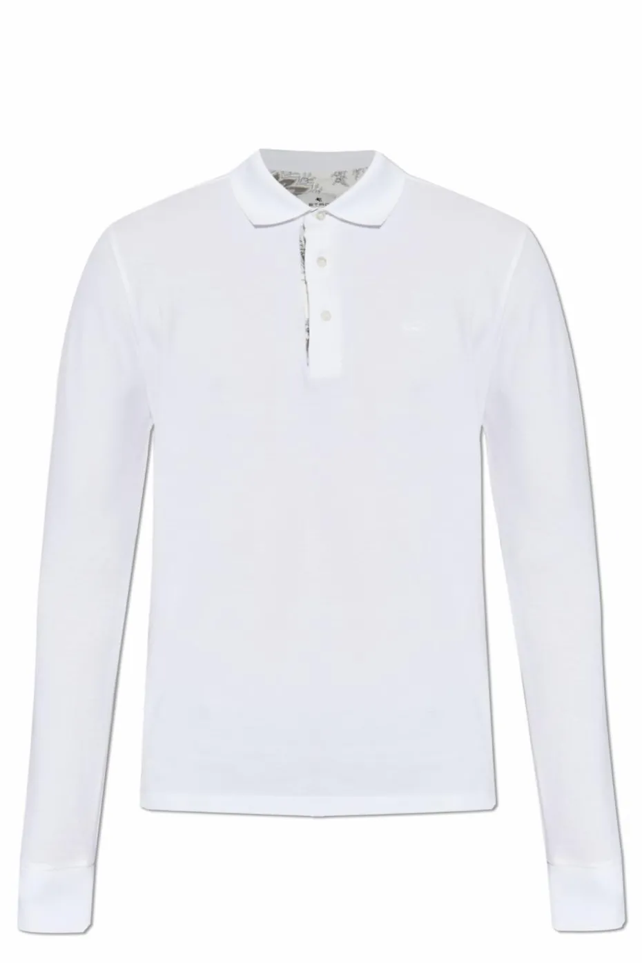 Etro WHITE Long-sleeve polo