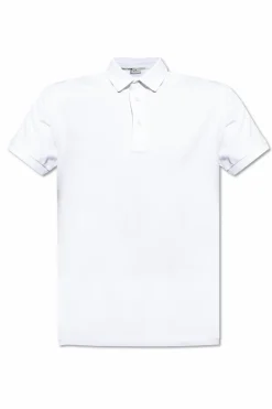 Etro WHITE Polo with embroidered logo