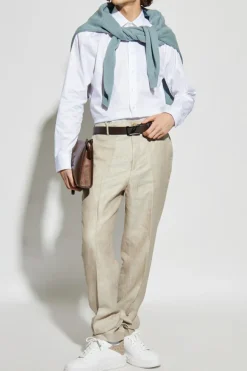 Etro WHITE Shirt with embroidered logo
