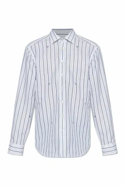 Etro WHITE Striped shirt