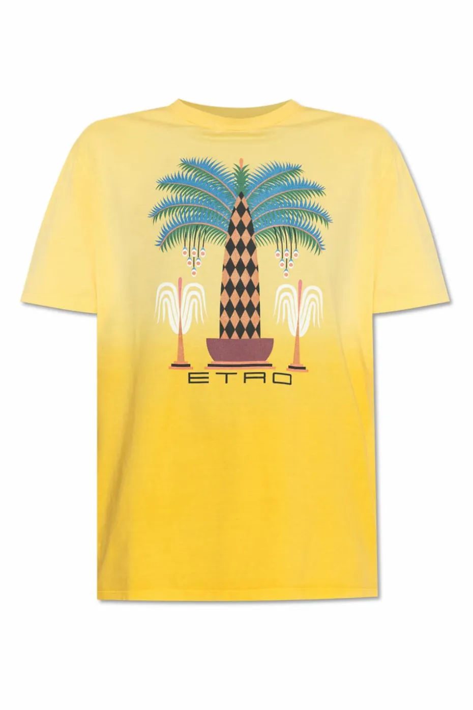 Etro WHITE T-shirt with colorful print