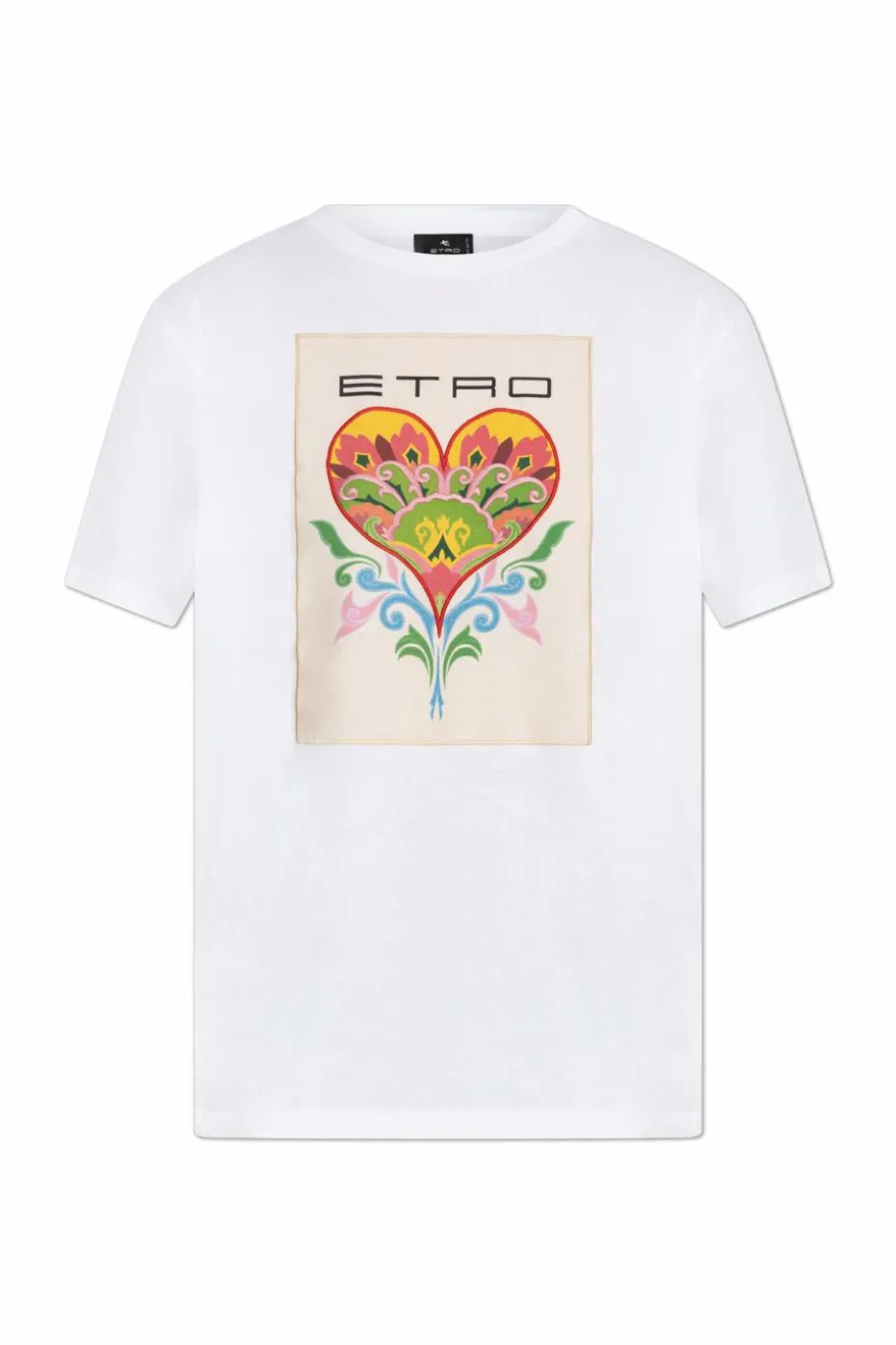 Etro WHITE T-shirt with embroidery