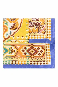 Etro YELLOW Silk scarf with print