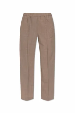 Fabiana Filippi beige Creased trousers