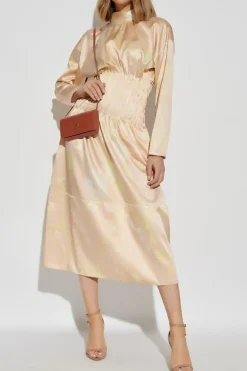 Fabiana Filippi beige Silk dress