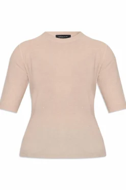 Fabiana Filippi beige Wool T-shirt