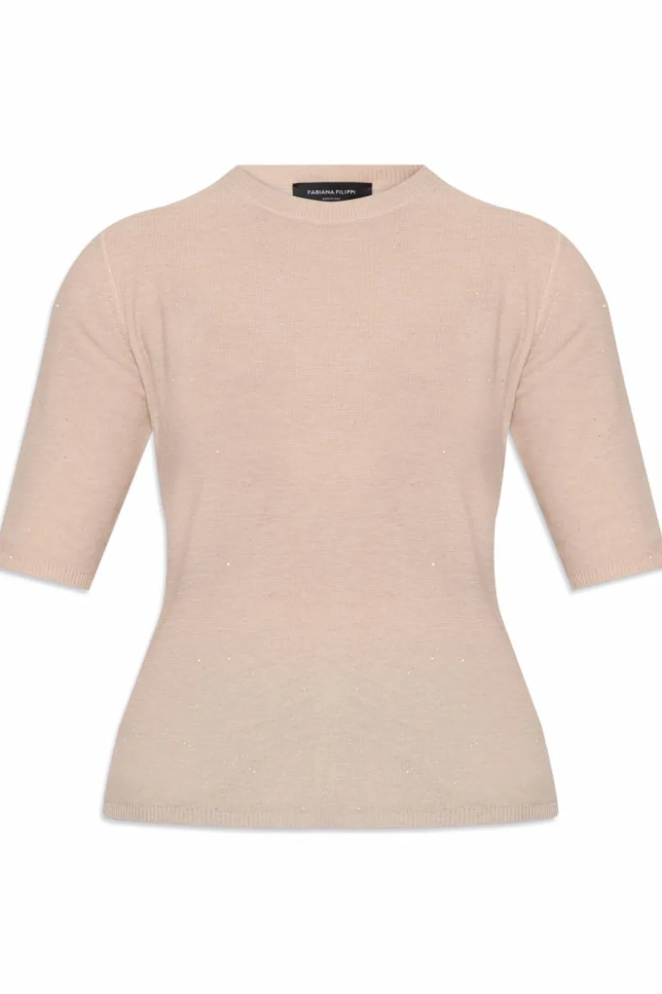 Fabiana Filippi beige Wool T-shirt