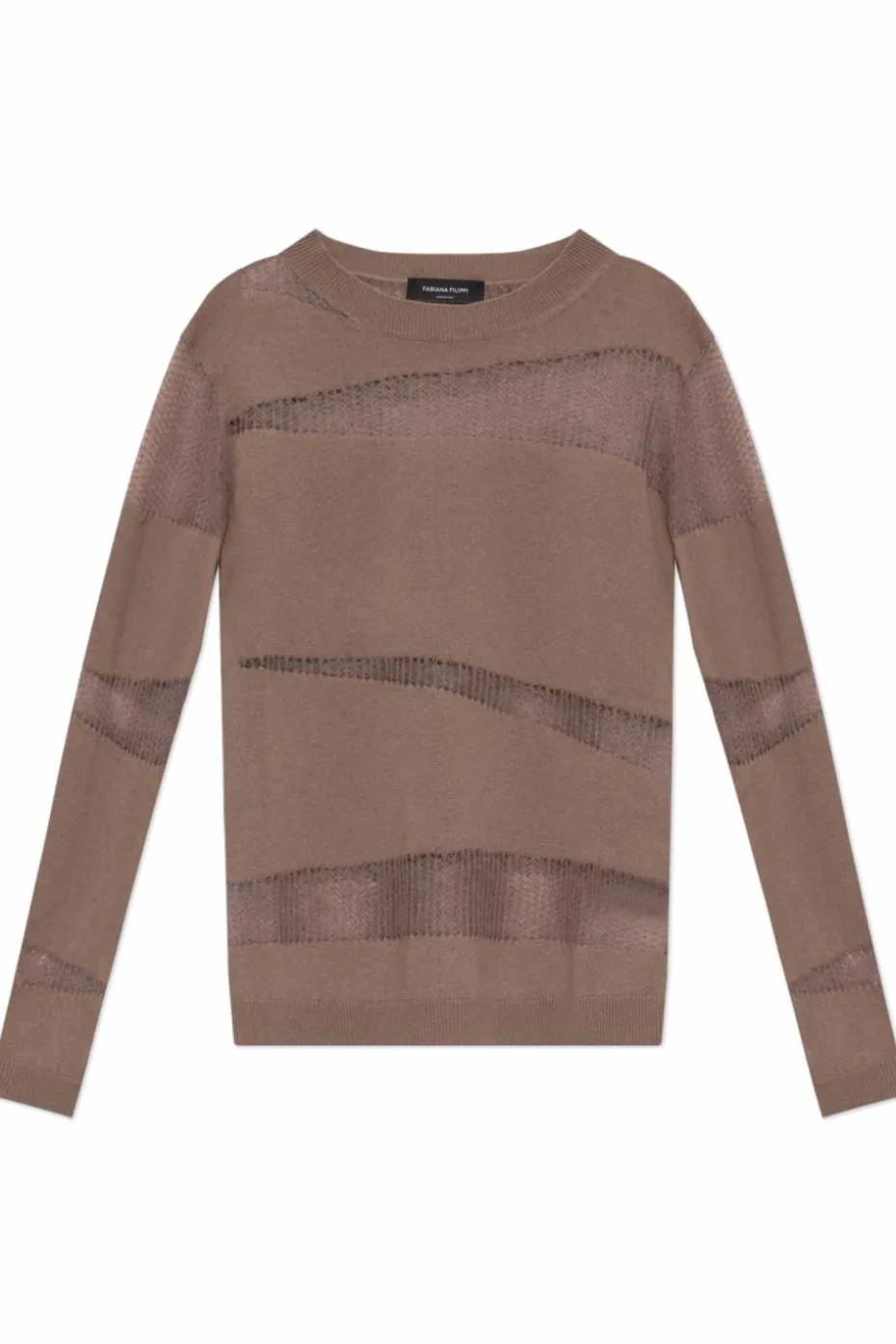 Fabiana Filippi BROWN Crew neck sweater
