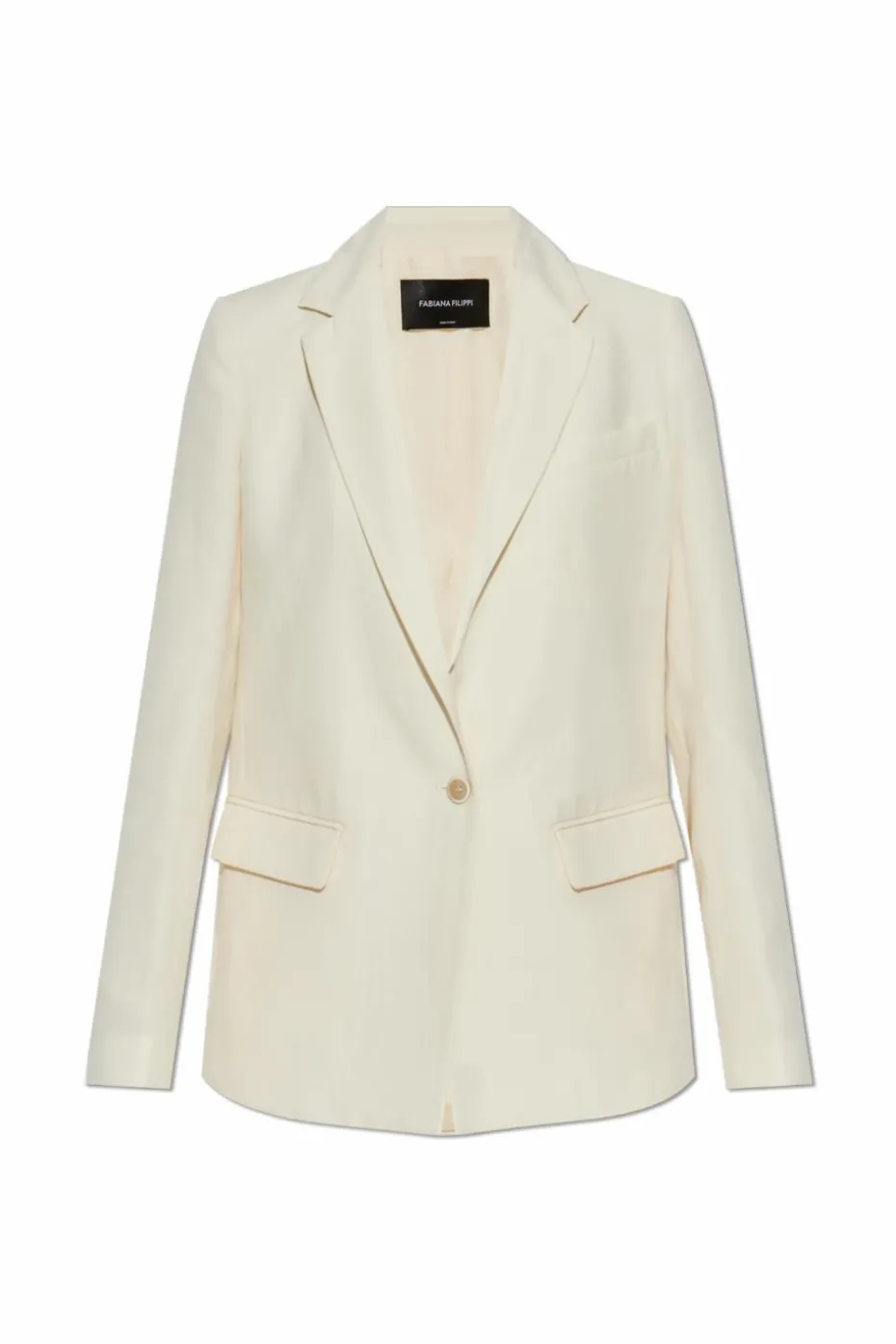 Fabiana Filippi cream Blazer with pockets