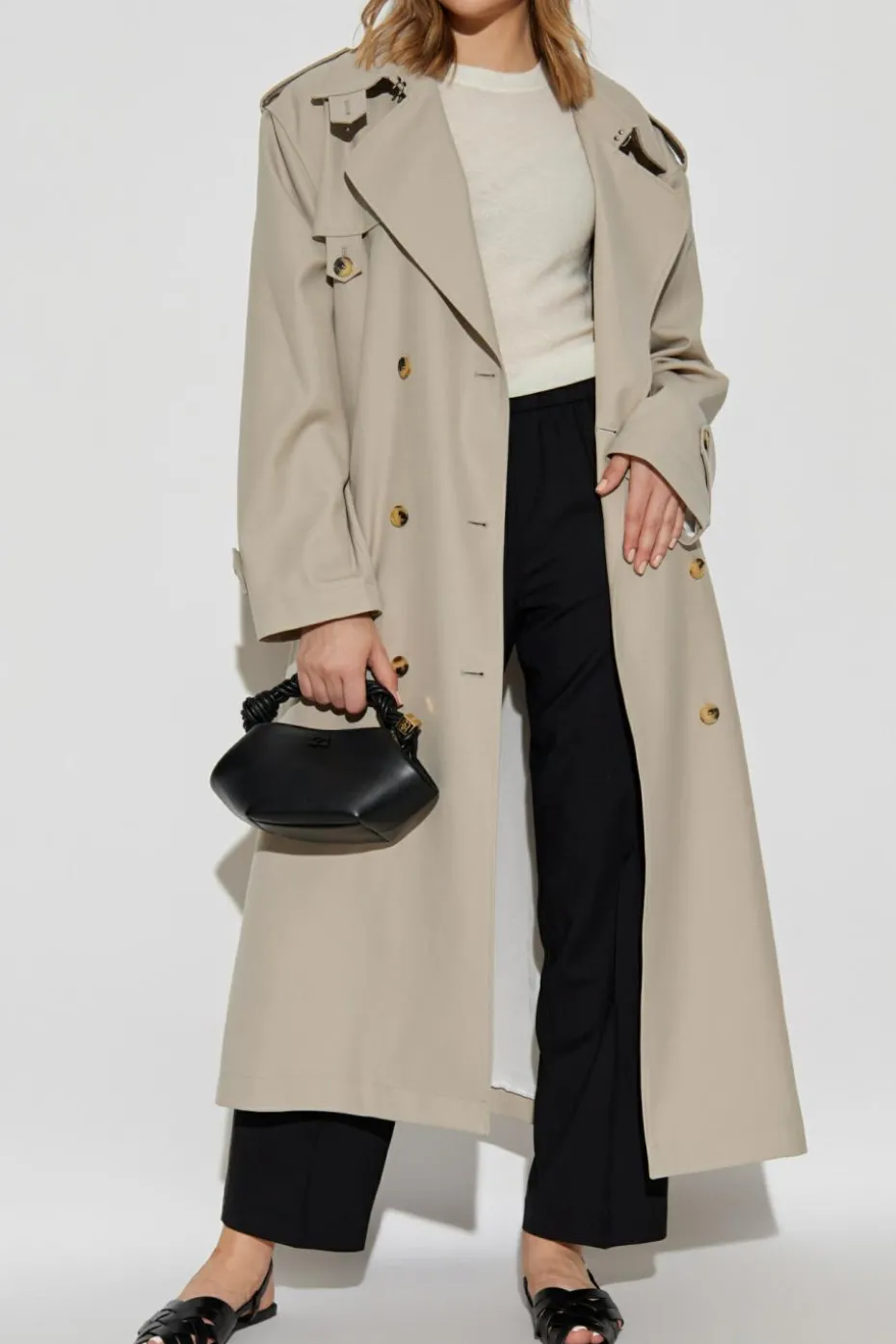 Fabiana Filippi cream Sweater with finish