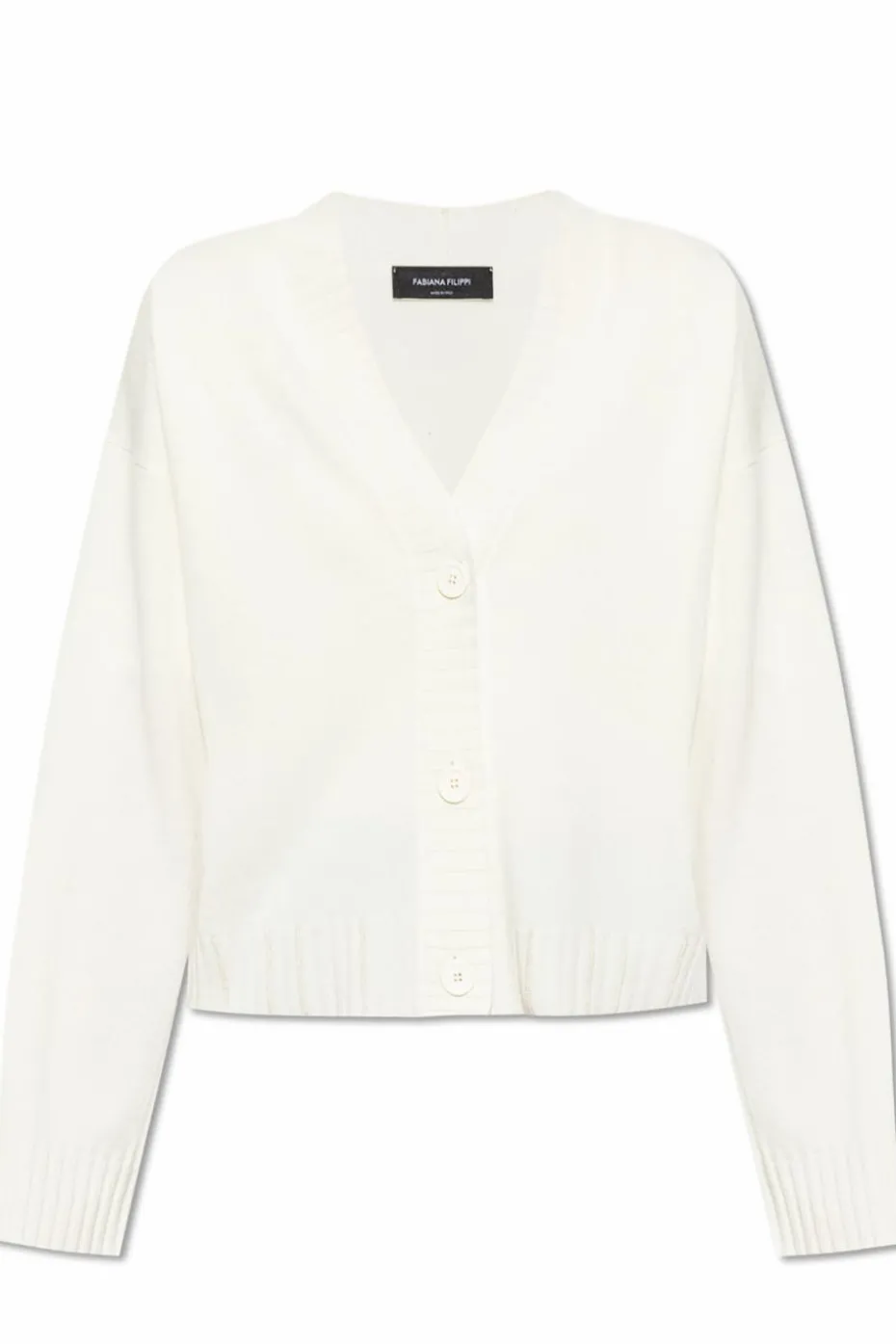 Fabiana Filippi cream Wool cardigan