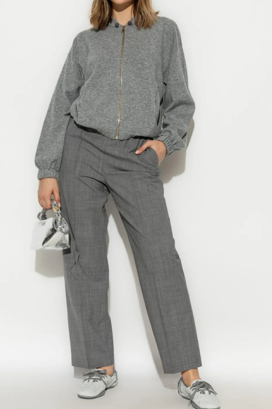Fabiana Filippi GREY Creased trousers