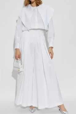 Fabiana Filippi WHITE Pleated pants