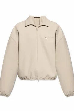 Fear Of God Essentials beige Jacket with collar