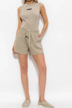 Fear Of God Essentials beige Cotton shorts