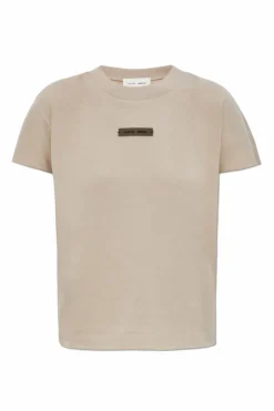 Fear Of God Essentials beige T-shirt with logo