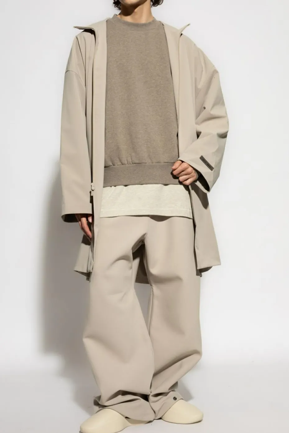 Fear Of God Essentials beige Oversize coat