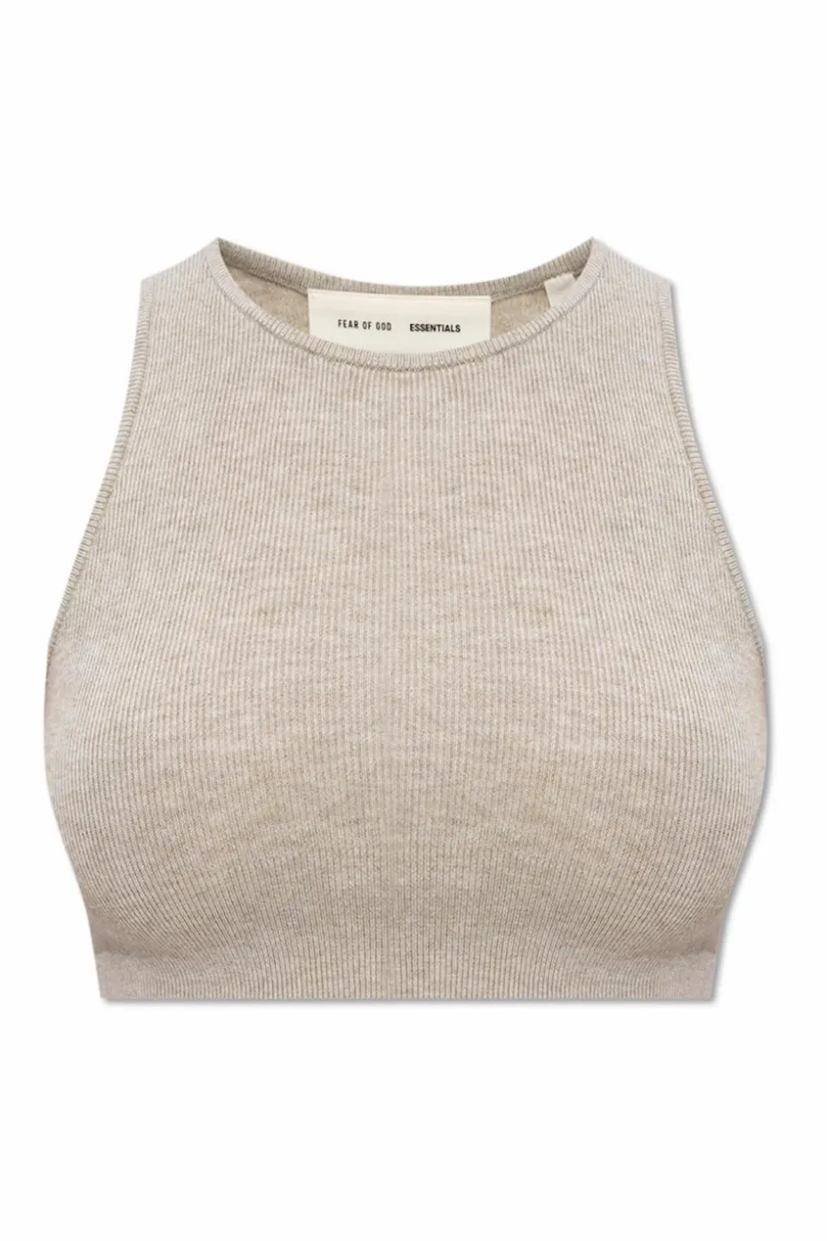Fear Of God Essentials beige Short knit top