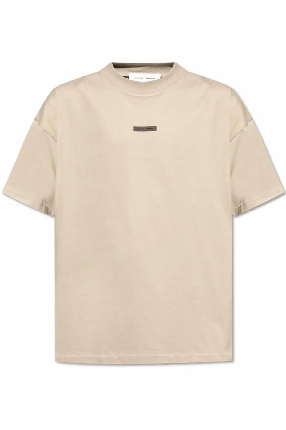 Fear Of God Essentials beige T-shirt with logo