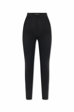 Fear Of God Essentials BLACK Ribbed Leggings