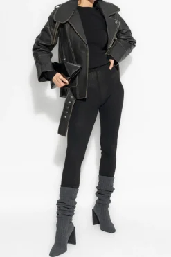 Fear Of God Essentials BLACK Ribbed Leggings