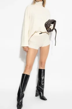 Fear Of God Essentials cream Ribbed Shorts